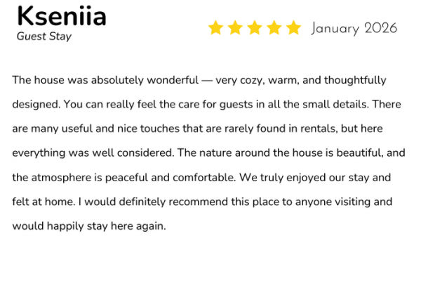 Kseniia Five-Star Review from January 2026