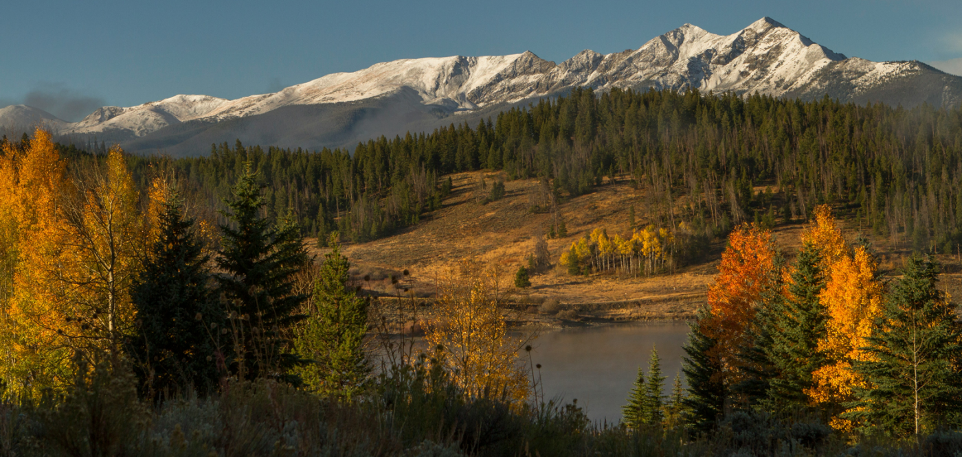 A photo of the fall colors in Breckenridge, Colorado 